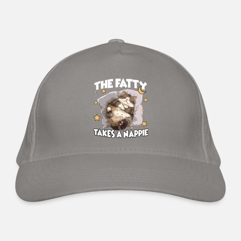 Katzen Pyjama Nachthemd – Lustiges Cozy Schlaf Bio-Baseballkappe