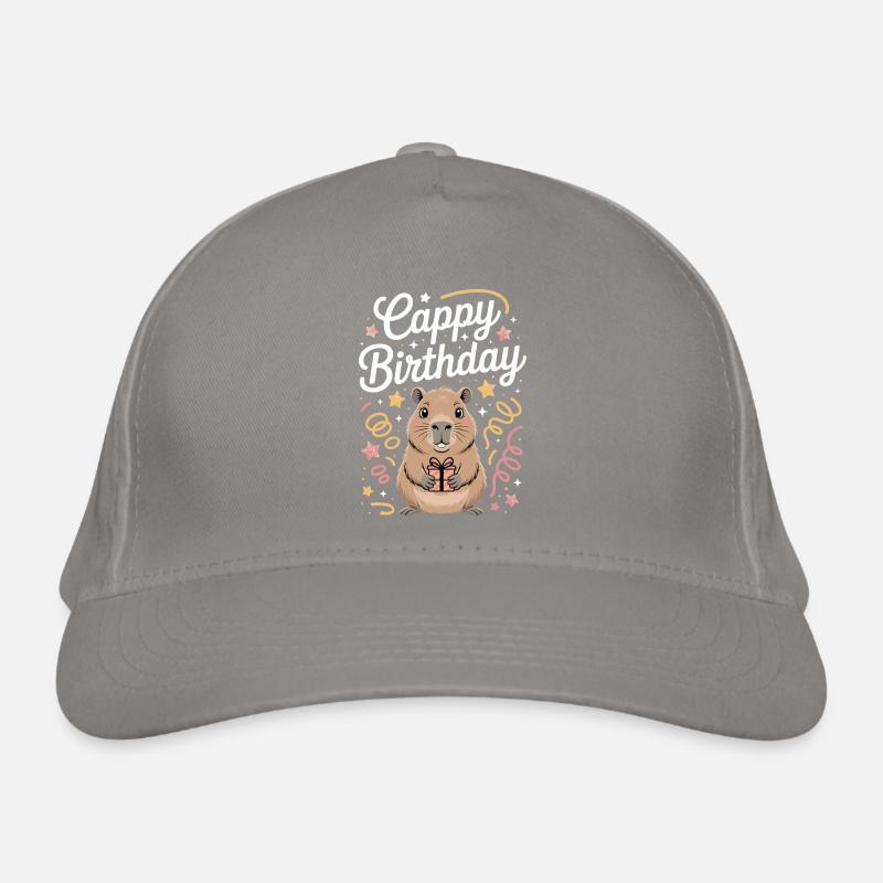 Capybara Birthday Cappy Birthday Funny Capy Organic Baseball Cap