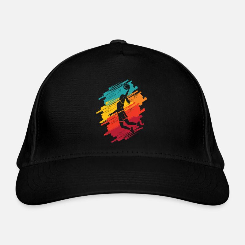 Joueuse de basket-ball féminine colorée Casquette classique bio