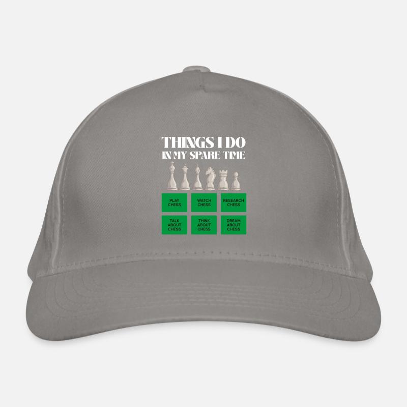 Chess time in leisure time Organic Baseball Cap