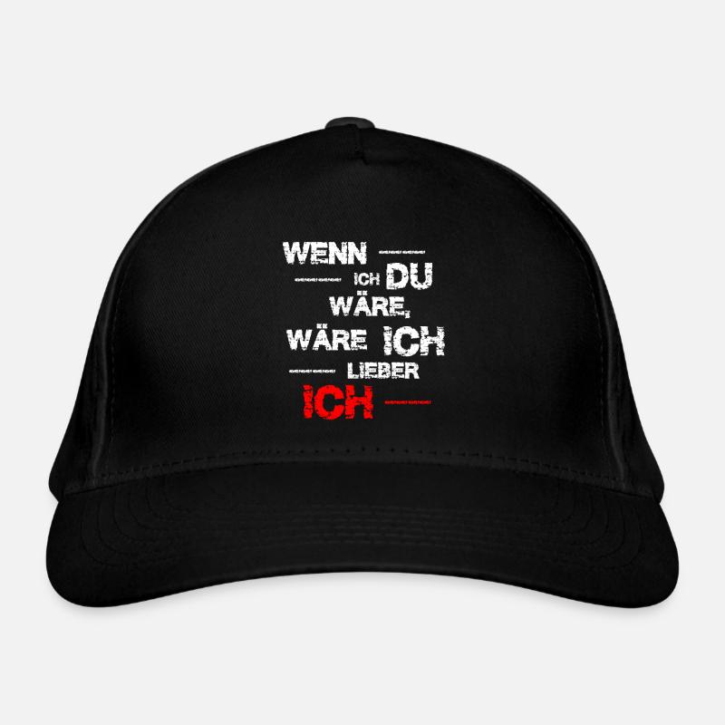 Si j’étais toi... Drôle de proverbe - Casquette classique bio - noir