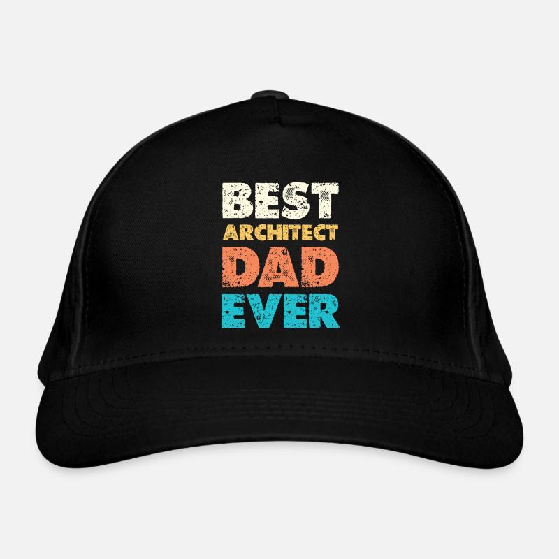 Meilleur père architecte de tous les temps Casquette classique bio