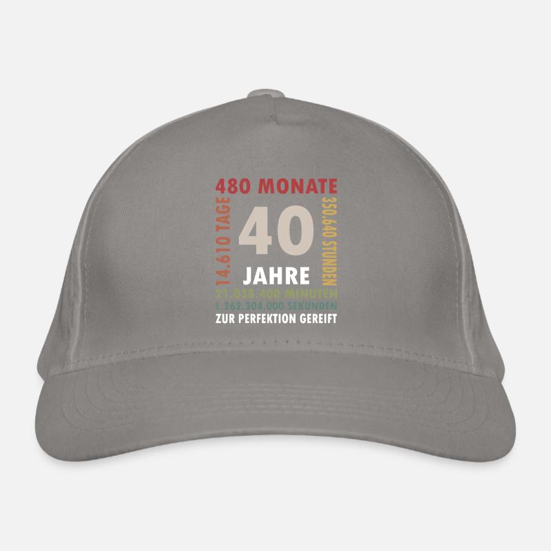 Cadeau d’anniversaire de 40 ans quarante Casquette classique bio