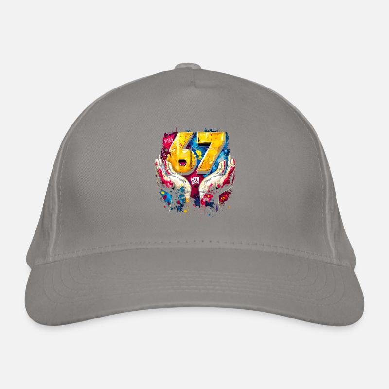 6 7 Graffiti Meme Organic Baseball Cap