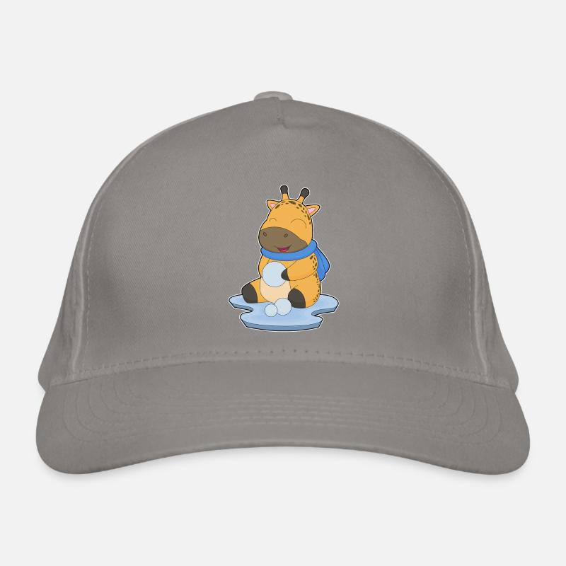 Giraffe Snowball Organic Baseball Cap