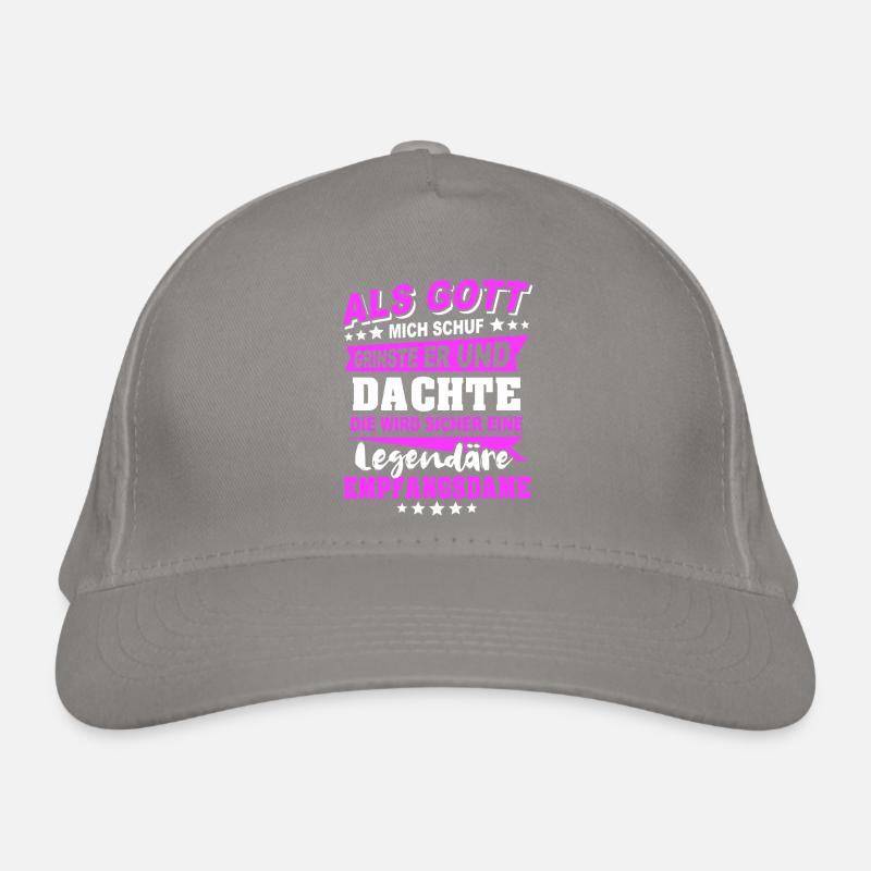 Receptionist Sayings Organic Baseball Cap