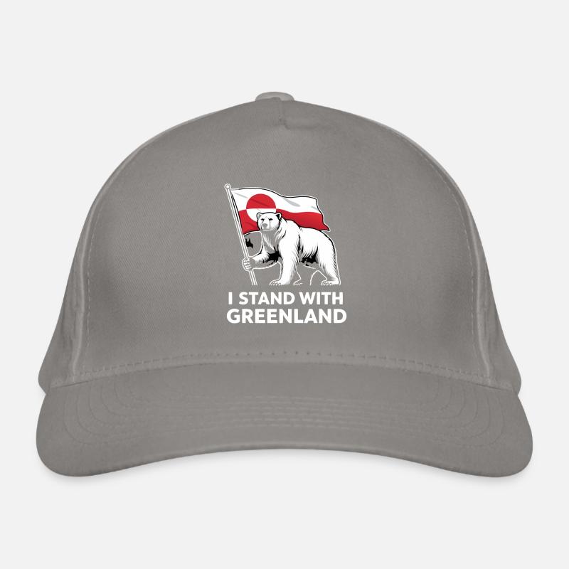 Grönland Eisbär Flagge Bio-Baseballkappe