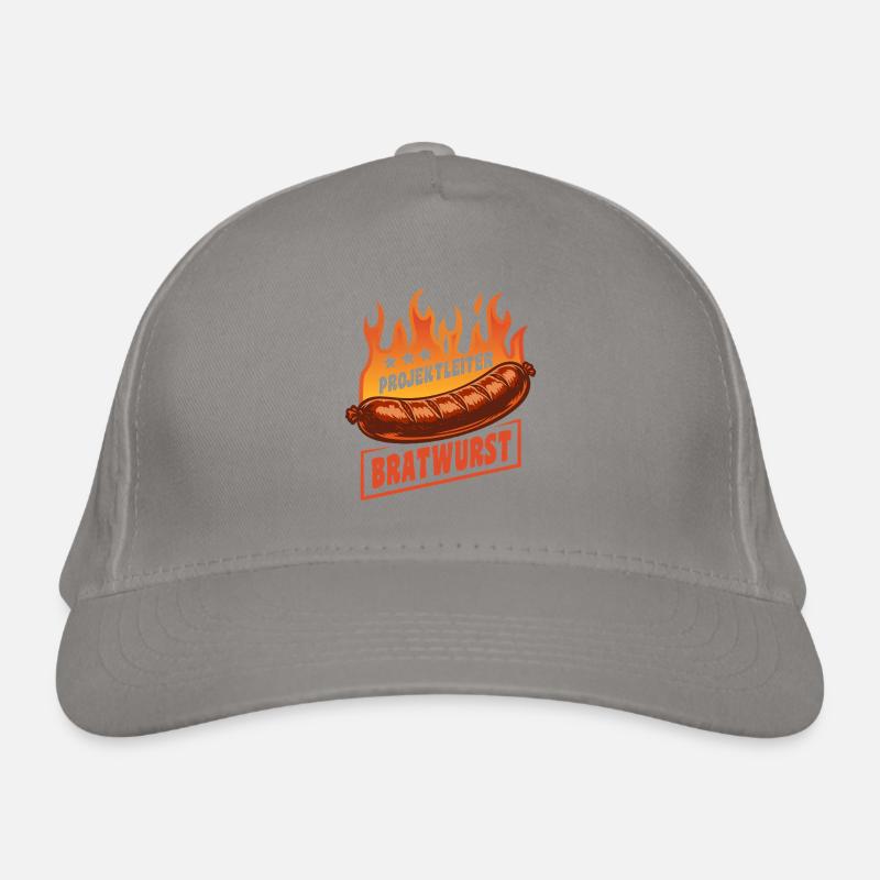 Project Manager Bratwurst | Grilling Flames Cult Organic Baseball Cap