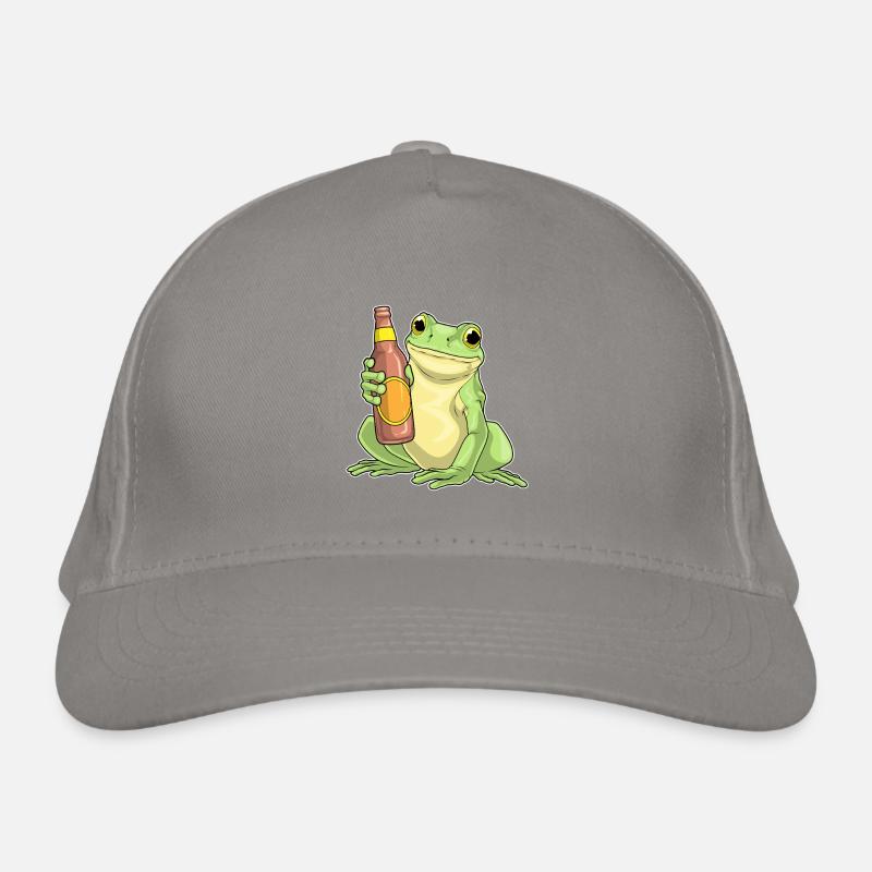Grenouille Bouteille de Bière Casquette classique bio