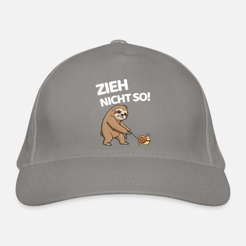 Don't pull so sloth with snail Organic Baseball Cap