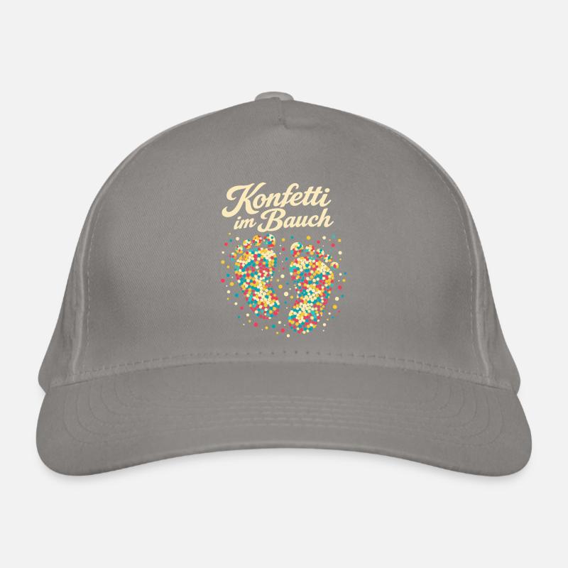 Grossesse enceinte de confettis de carnaval Casquette classique bio