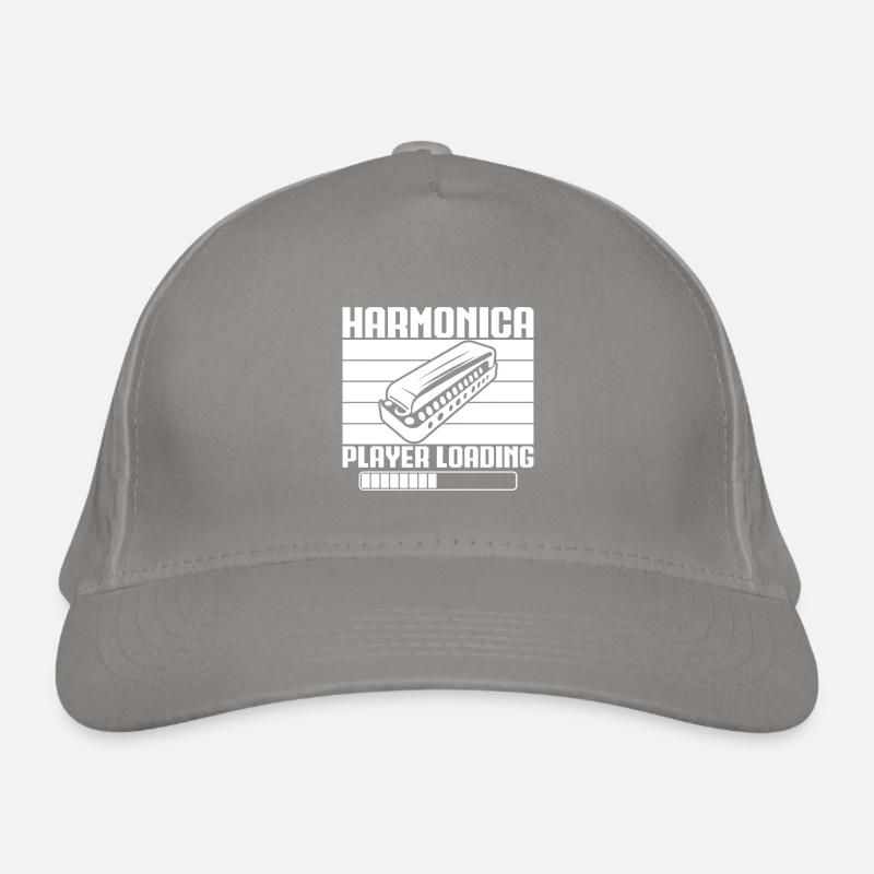 Harmonica Musican Player Loading Harmonica Organic Baseball Cap