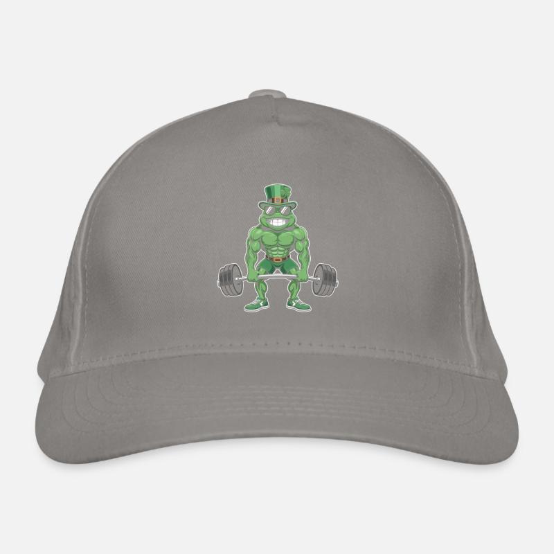 Leprechaun Frog Strength Training Organic Baseball Cap