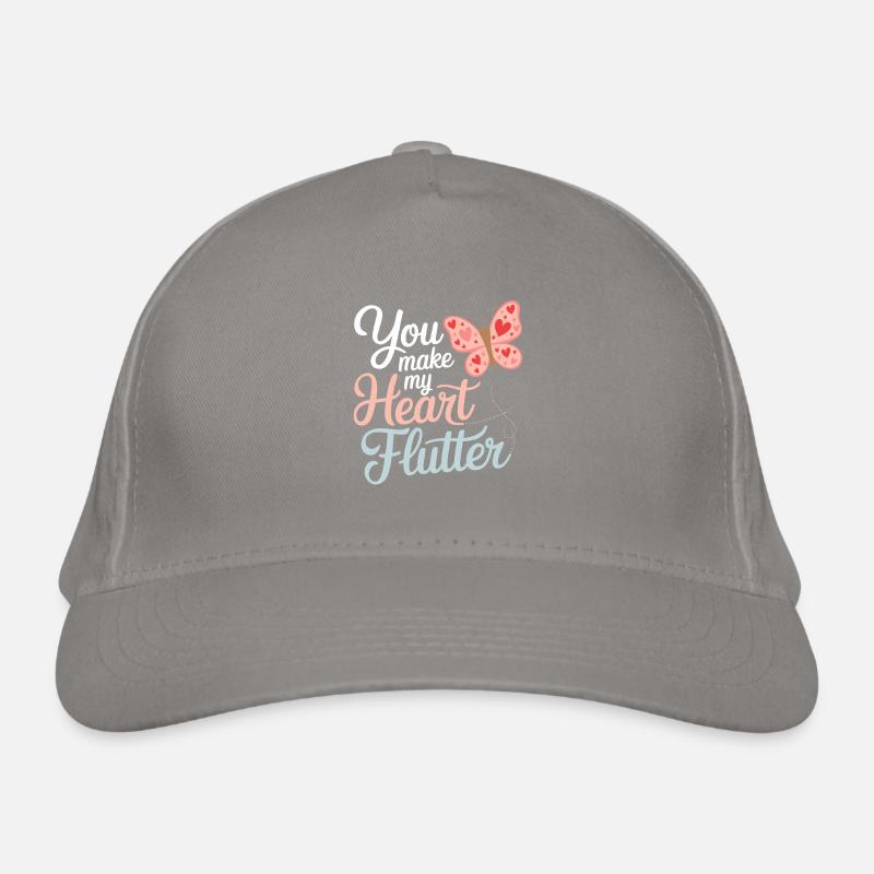 You Make My Heart Flutter Romantic Organic Baseball Cap
