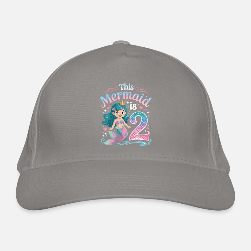 Sirène 2e anniversaire 2 ans Casquette classique bio