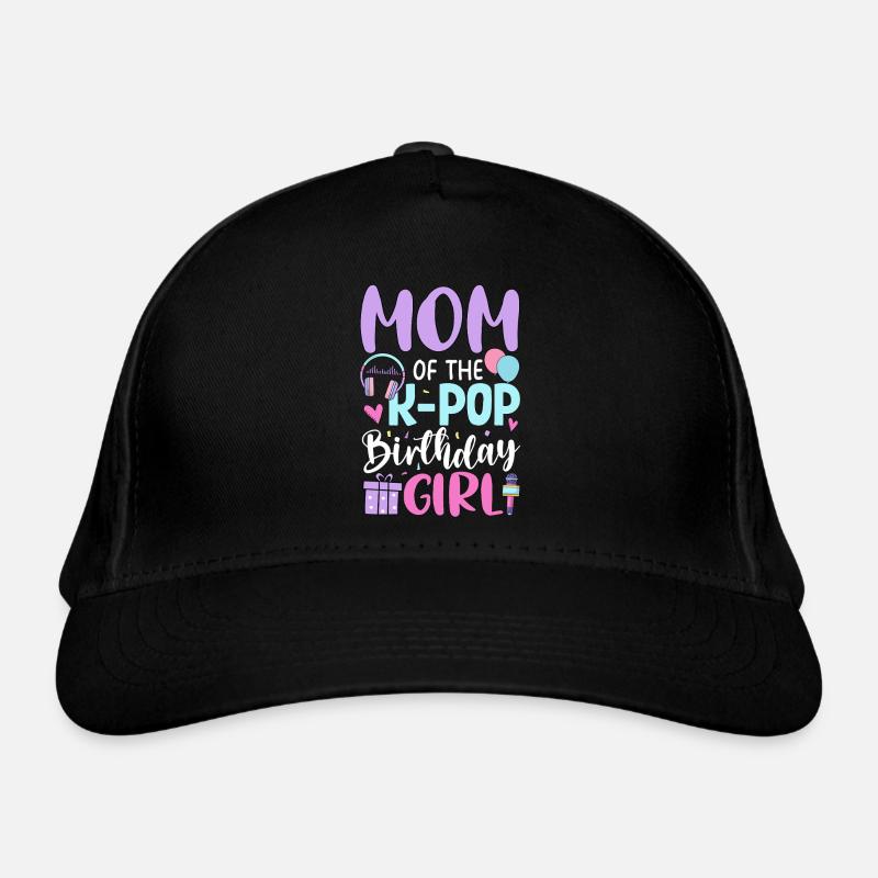 Mor til K Pop fødselsdagsbarnet - Øko-baseballcap - sort