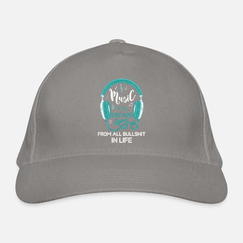 La musique, c’est mon graphique casque d’évasion Casquette classique bio