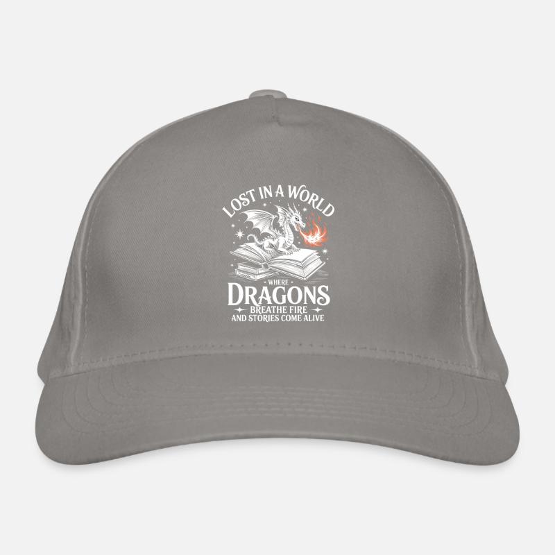 Lost In A World Where Dragons Breath Organic Baseball Cap