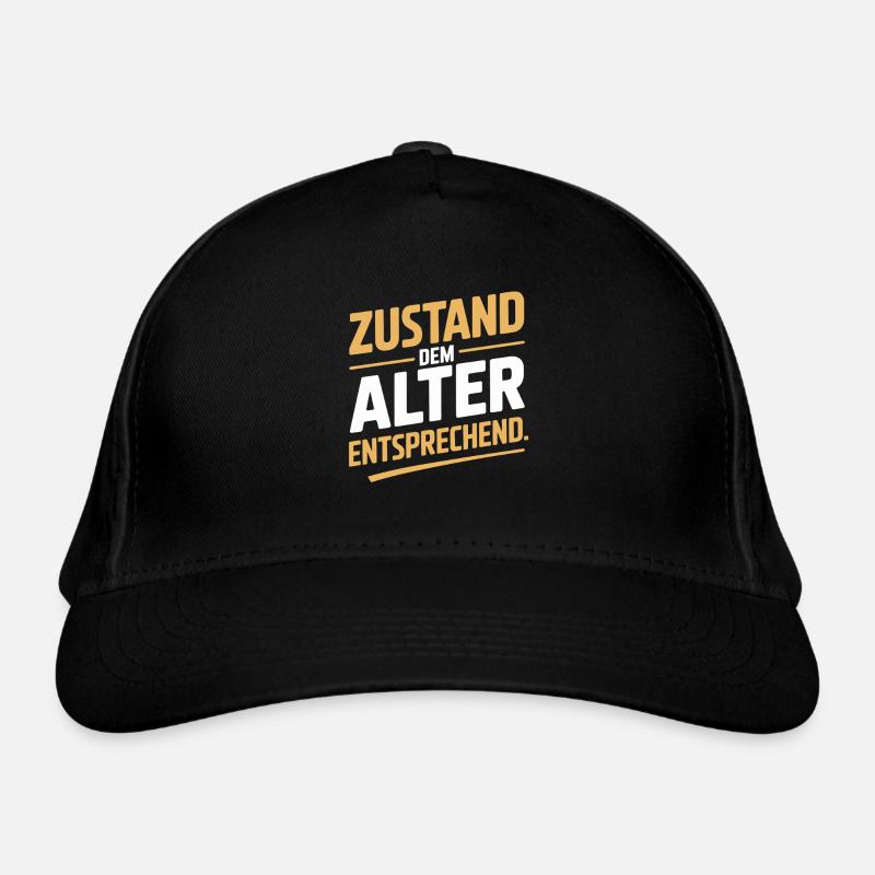 Zustand Dem Alter Entsprechend Oldtimer Geburtstag Bio-Baseballkappe