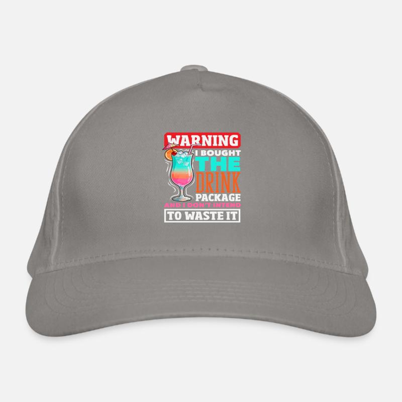 Avertissement forfait boissons Croisière alcoolisée Casquette classique bio