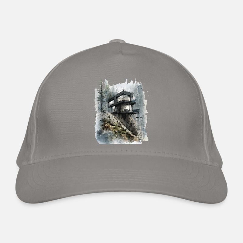 Une cabane de verre de la forêt sur la falaise Casquette classique bio