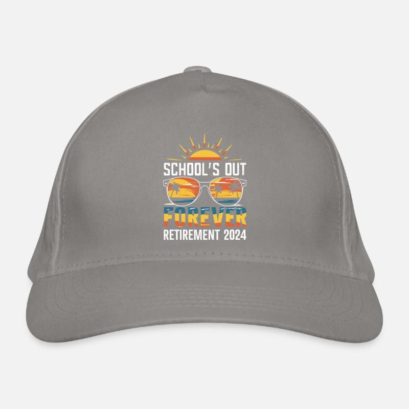 Fin de l’école Retraite pour toujours 2024 Casquette classique bio