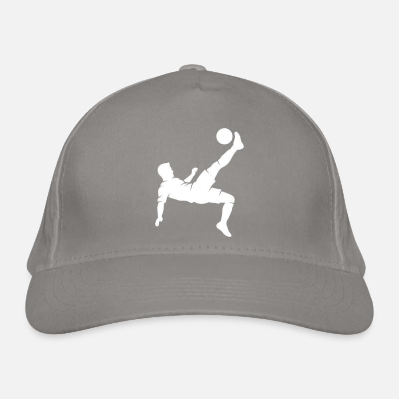 Fussballer Fallrückzieher Bio-Baseballkappe