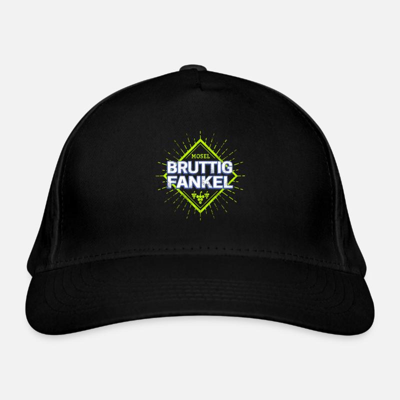Bruttig-Fankel an der Mosel mit Retro Weintrauben Bio-Baseballkappe