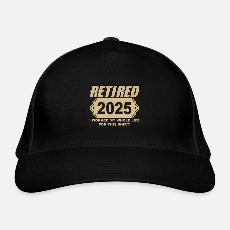 Retired 2025 - Endlich in Rente Bio-Baseballkappe