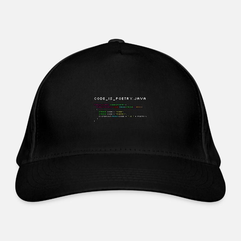 Le code est poetry.java Casquette classique bio