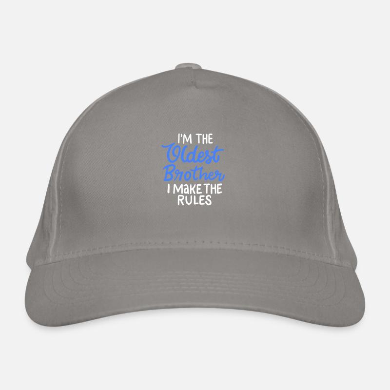Oldest Brother Make The Rules Gift For Big Bros Organic Baseball Cap