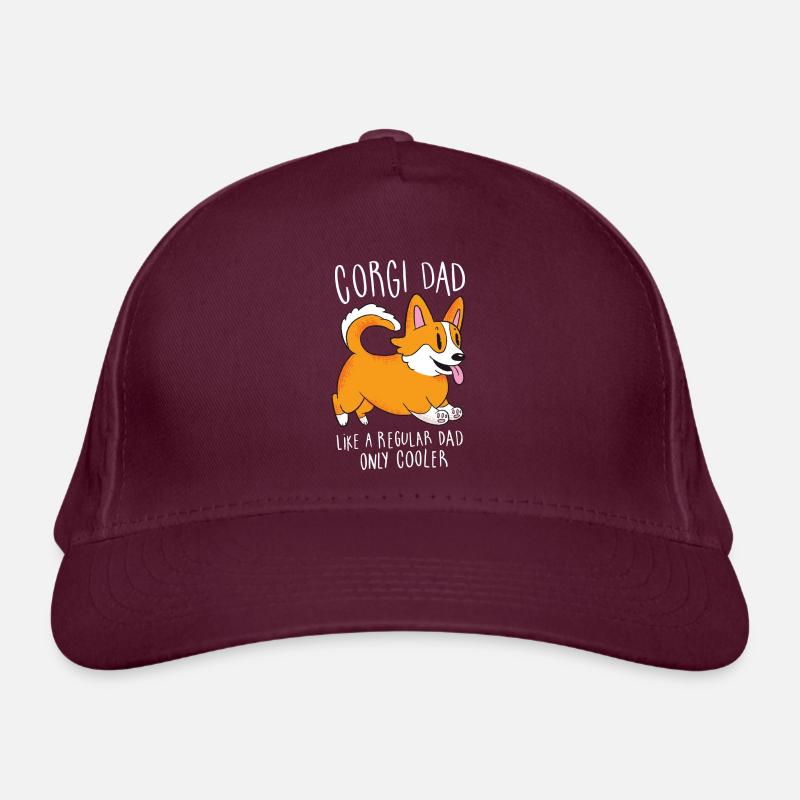 Meilleur Corgi Dad Ever Retro Vintage Casquette classique bio
