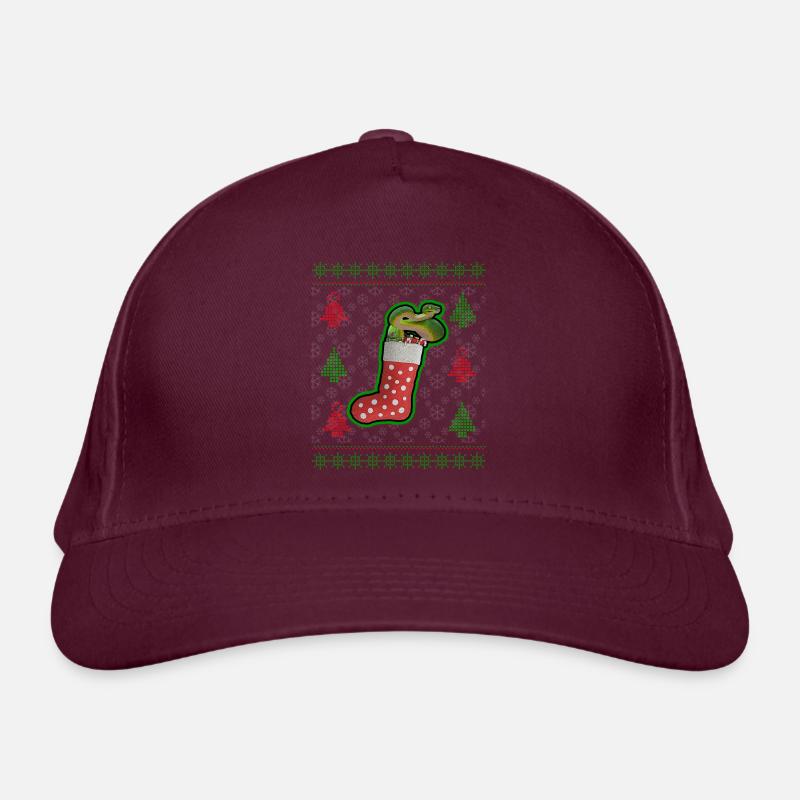 Green Tree Python Ugly Christmas Sweatshirt Style Organic Baseball Cap