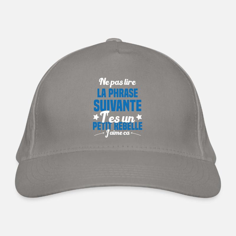 Ne pas lire la phrase suivante Casquette classique bio