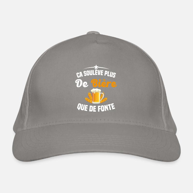 Soulève Plus De Bière Que De Fonte Casquette classique bio
