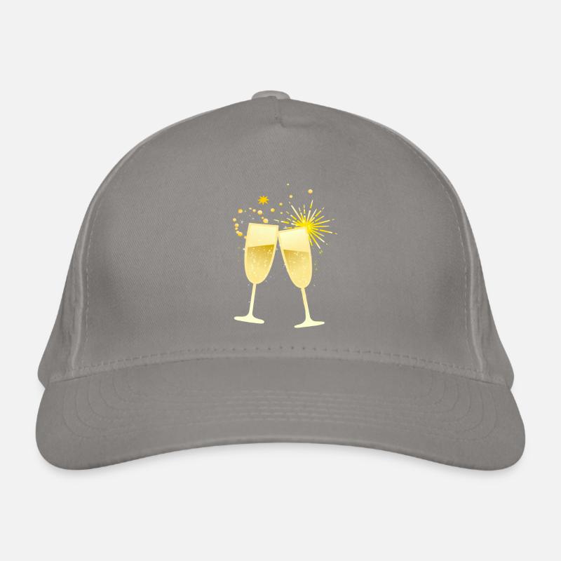 Cheers! Glasses Illustration Organic Baseball Cap