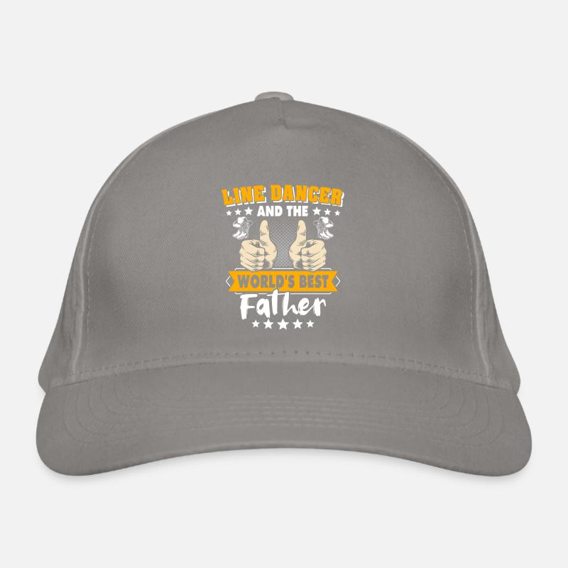Line Dance Papa Line Dancing Father Organic Baseball Cap