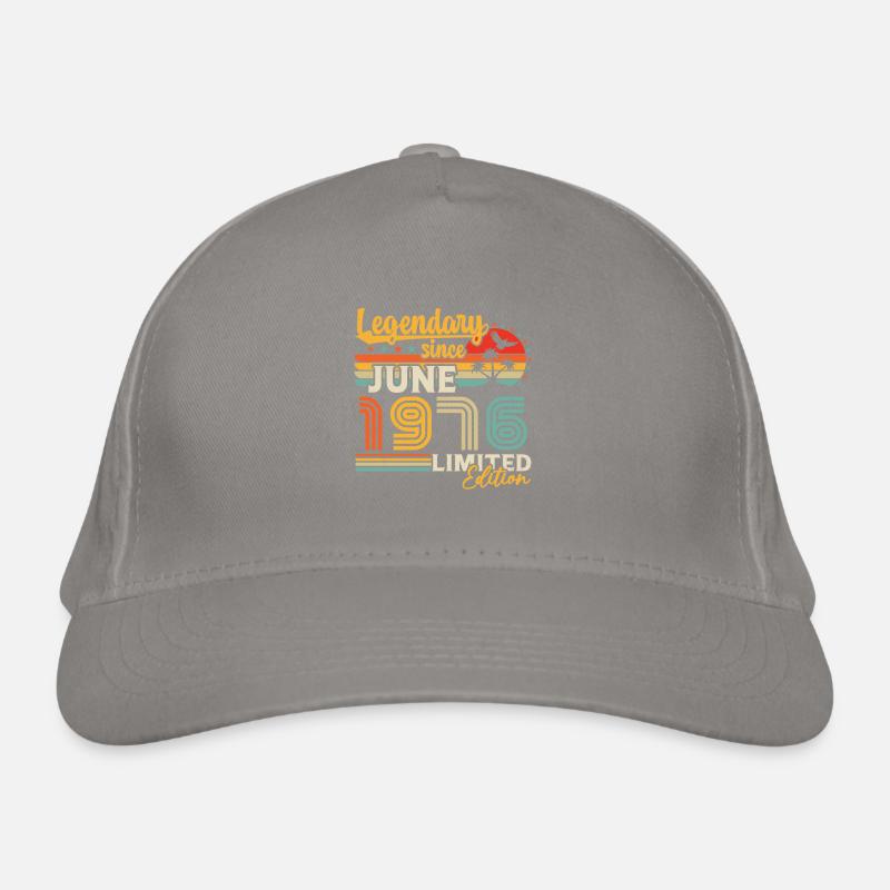 legendär seit Juni 1976 Geburtstagsgeschenk Bio-Baseballkappe