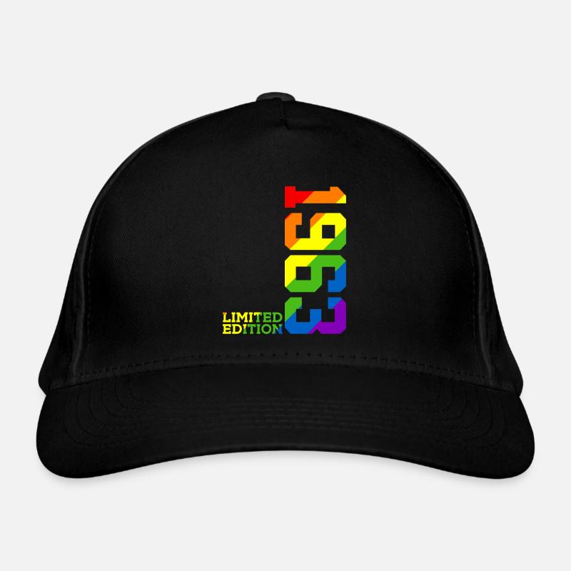 LGBTQ 1963 REGENBOGEN 63. GEBURTSTAG PRIDE Bio-Baseballkappe