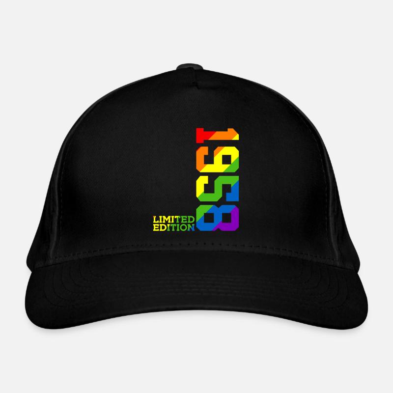 LGBTQ 1958 REGENBOGEN QUEER 68. GEBURTSTAG PRIDE Bio-Baseballkappe