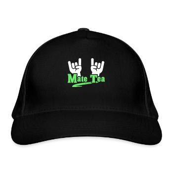 Mate Tee - Bio-Baseballkappe - Schwarz - Vorne