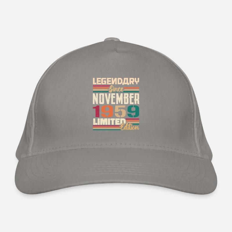 Legendary since November 1959 - Gift 1959 Organic Baseball Cap