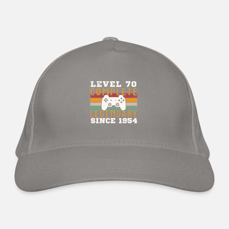 Level 70 Complete 1954 Birthday Gift Organic Baseball Cap