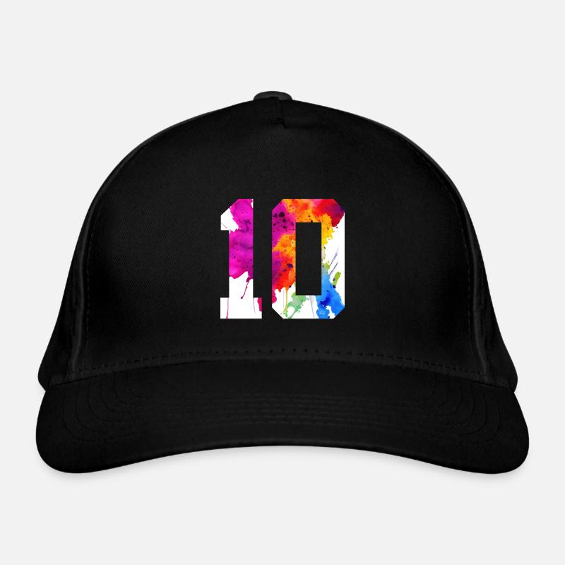 NUMMER 10 JAHRE ALT 10. GEBURTSTAG Bio-Baseballkappe