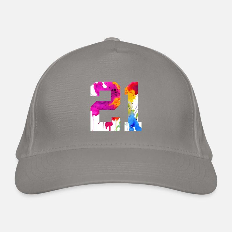 NUMÉRO 21 ANS 21E ANNIVERSAIRE Casquette classique bio