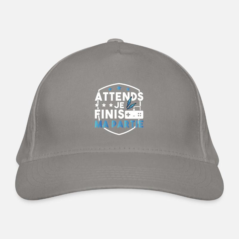 Attends Je Finis Ma Partie Casquette classique bio