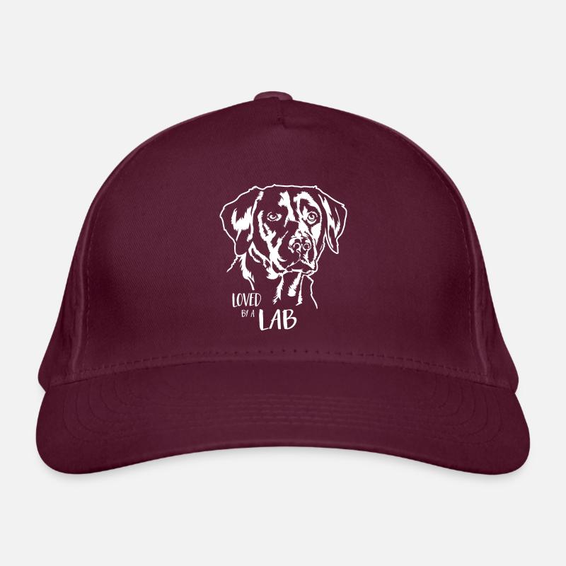 Loved by a Lab Labrador Labbi Dogs Wilsigns Organic Baseball Cap