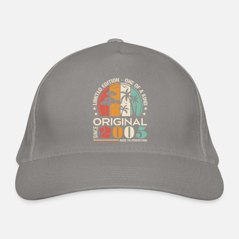 Legendary since 2005 Born Vintage Birthday Organic Baseball Cap
