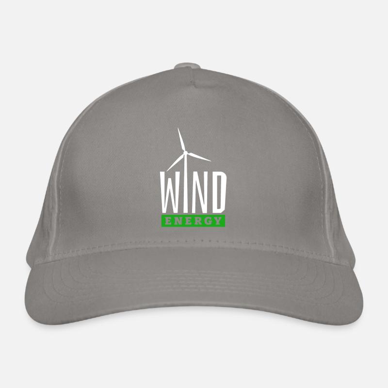 Énergie éolienne - J’aime le vent - Énergie éolienne - Parc éolien Casquette classique bio