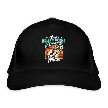 Maman Roller Derby - Casquette classique bio - noir - Devant